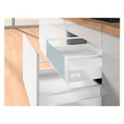 InnoTech Atira Pot-and-pan drawer set with railing, 520 x 144, white, left and right