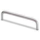 Handle Avenio, drill hole spacing 96, L 104 mm, H 32 mm, ø 8 mm, Brushed stainless steel look