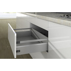 Pot-and-pan drawer with railing, 186/126 mm, silver