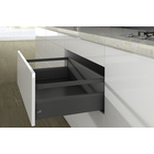 Pot-and-pan drawer with railing, 218/126 mm, anthracite