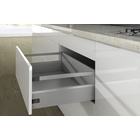 Pot-and-pan drawer with railing, 218/126 mm, silver