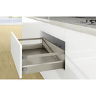 Pot-and-pan drawer with railing, 186/94 mm, champagne