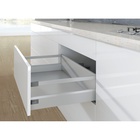Pot-and-pan drawer with railing, 186/ 94 mm, silver