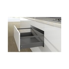 Pot-and-pan drawer with railing, 218/ 94 mm, anthracite