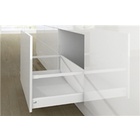 Pot-and-pan drawer with railing, 282/ 94 mm, white