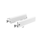 ArciTech Drawer side profile set, Drawer side profile height 126 x NL 350 mm, white, left and right