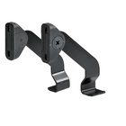 Adjustable front stay, steel, black, left and right