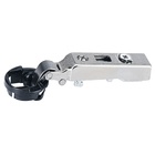 Intermat glass door hinge (Intermat 9904), overlay, Opening angle 95°, for screwing on (-)