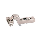Intermat aluminium frame hinge (Intermat 9936 Alu), inset, for screwing on