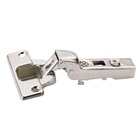 110° Intermat hinge (Intermat 9943), half overlay, Opening angle 110°, TH-drilling pattern 52 x 5.5 mm, for pressing in (ø 10 x 11)