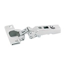 Intermat angle hinge W-30 (Intermat 9944 W-30), overlay, Opening angle 125°, TB-drilling pattern 45 x 9.5 mm, for pressing in (ø 8 x 11)