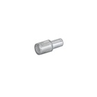 Glass shelf supports Duplo, ø 5 mm, steel, Plastic transparent, galvanised