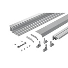 TopLine XL Profile set, reinforced, for 1 / 2 / 3 / 4-door cabinets, for clip on installation, 4000