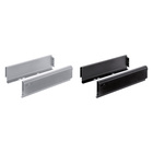 Systema Top 2000 SysTech drawer side profile (pair), 400 mm, black, left and right