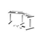 LegaDrive Systems Desk support set 135° angle, Silver, graphite grey