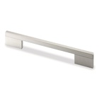 Handle Imperia, drill hole spacing 192, L 220 mm, B 9 mm, H 35 mm, Brushed stainless steel look