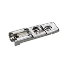 Linear mounting plate with Direct height adjustment, nickel plated, Hole line 20 x 32 mm, for screwing on, distance 1.5 mm