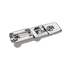 Linear mounting plate with Direkt height adjustment, Nickel plated, Hole line20 x 32 mm, for pressing in (for drilling ø 10 x 12 mm), distance 1.5 mm