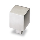 Knob Pola, L 25 mm, B 25 mm, H 35 mm, Brushed stainless steel