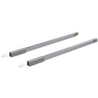 Lengthwise railing set InnoTech Atira 470 mm left / right silver