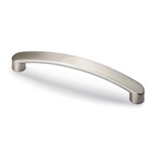 Handle Salona, drill hole spacing 160, L 180 mm, B 19 mm, H 27 mm, brushed stainless steel look