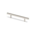 Bar handle Salvia, drill hole spacing 736, L 796 mm, H 35 mm, ø 14 mm, Brushed stainless steel