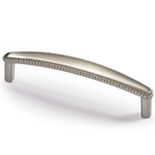 Uchwyt Savelli, odległość wiercenia 128, L 140 mm, B 18 mm, H 29 mm, Wykończenie stal nierdzewna szczotkowana