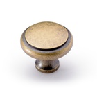 Knob Solva, H 23 mm, ø 30 mm, antique brass look