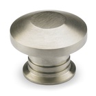 Knob Spalatum, H 23 mm, ø 30 mm, brushed stainless steel