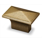 Knob Tarraco, drill hole spacing 16 mm, L 49 mm, W 30 mm, H 28 mm, antique brass look