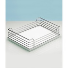 Arena CLASSIC non-slip clip on shelves Dispensa Duo, W 450 mm, chrome plated