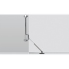 Flap stay Klassik D with L 258 D support / 300, left, Nickel plated