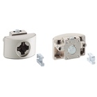Insert slam lock, recessed handle
