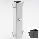 Support de corbeille pour cadre porteur réglable en hauteur (Dispensa 90°), gris