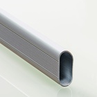 Wardrobe rails, oval, 30 x 15 mm, 3600 mm, anodised