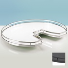 Arena STYLE non-slip shelf for Revo 90°, 900 x 900, chrome plated, melamine resin coated, white