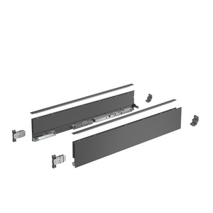AvanTech YOU Drawer side profile set, height 101 mm x NL 650 mm, anthracite, left and right