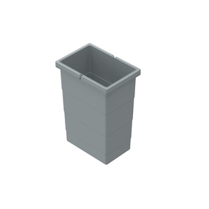 bin 18 l, Plastic, grey, B x T x H 320 x 226 x 295 mm, for waste collecting system InsertFlex