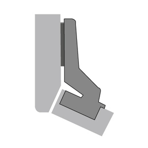 Bisagra Angular Intermat W45 (Intermat 9936 W45), Solapado, Ángulo