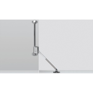 Flap stay Klassik D with L 258 D support / 350, left, Nickel plated