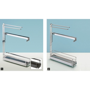 Pull-out towel holder, 90°, CLASSIC, chrome plated (2)