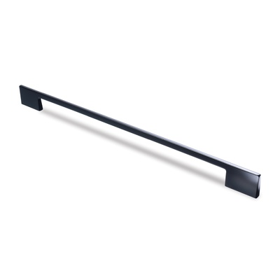 Handle Nombela, drill hole spacing 96 / 128 mm, L 157 mm, W 7 mm, H 24 mm, matt black