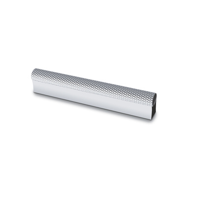 Handle Bonelli, drill hole spacing 128 mm, L 140 mm, W 12 mm, H 28.5 mm, aluminium, anodised