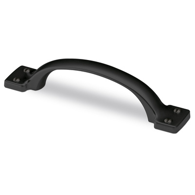 Poignée Flavia, entraxe des perçages 96 mm, L 145 mm, L 28 mm, H 28 mm, noir mat