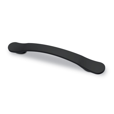 Handle Lariano, drill hole spacing 96 mm, L 156.5 mm, W 20 mm, H 25 mm, matt black