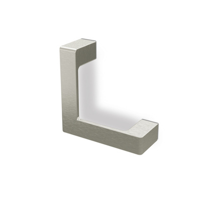 Handle Livorno, drill hole spacing 64 mm, L 57 mm, W 57 mm, H 22 mm, brushed stainless steel look