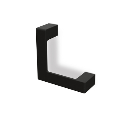 Handle Livorno, drill hole spacing 64 mm, L 57 mm, W 57 mm, H 22 mm, matt black