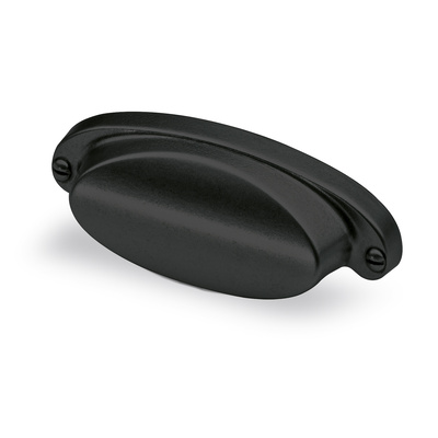 Schelpgreep Lorica, boorafstand 64 mm, L 100 mm, B 33 mm, H 22 mm, mat zwart