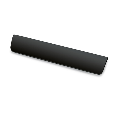 Poignée Meana, entraxe des perçages 128 mm, L 180 mm, L 14 mm, H 27 mm, noir mat