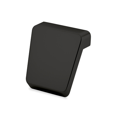Knopf Milo, Bohrabstand 16 mm, L 40 mm, B 41 mm, H 28 mm, Schwarz matt